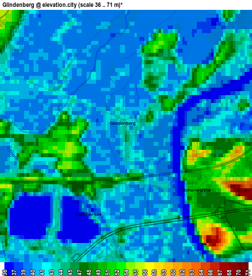 Glindenberg elevation map