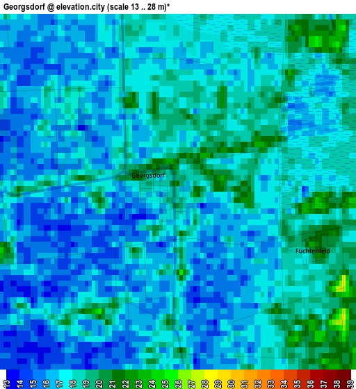 Georgsdorf elevation map