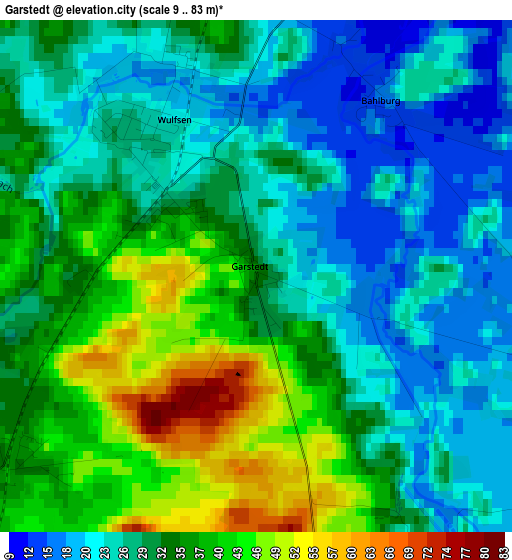 Garstedt elevation map