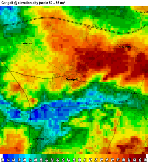 Gangelt elevation map