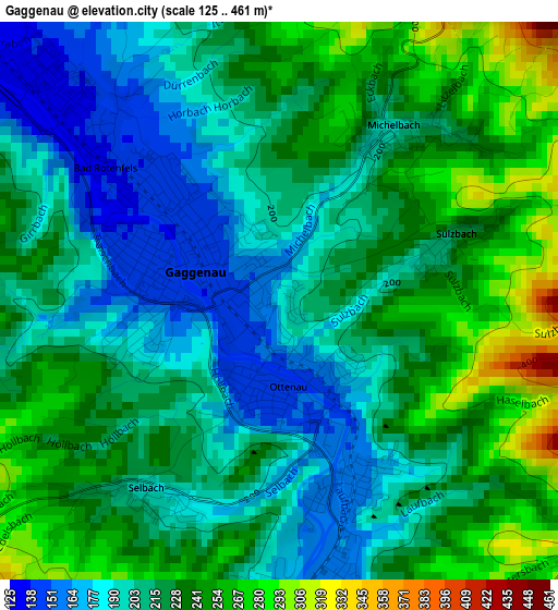 Gaggenau elevation map