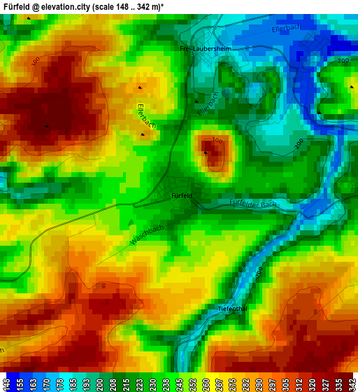 Fürfeld elevation map