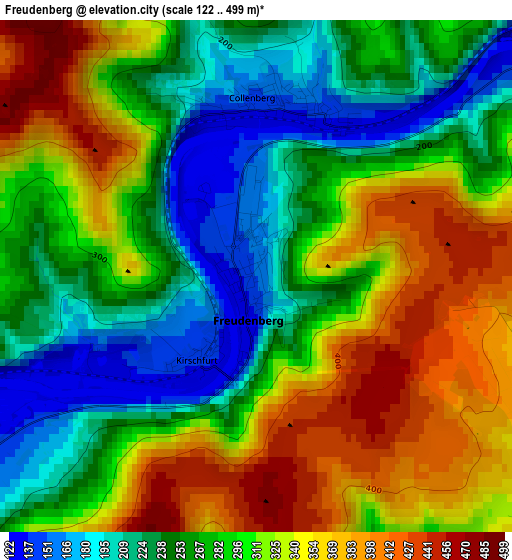 Freudenberg elevation map