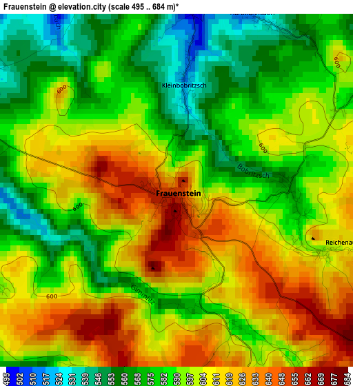 Frauenstein elevation map