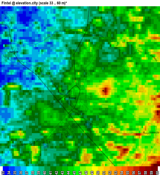 Fintel elevation map