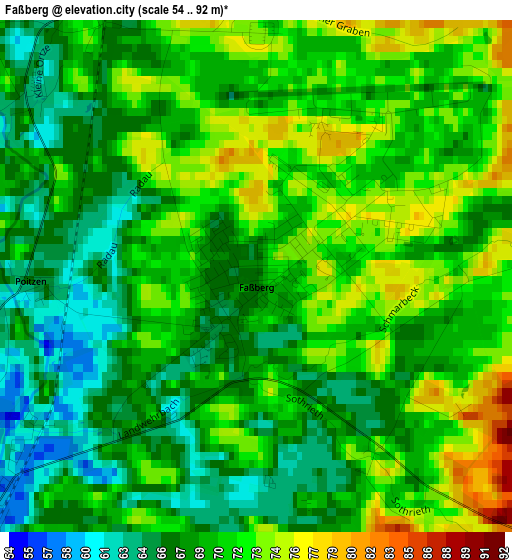 Faßberg elevation map