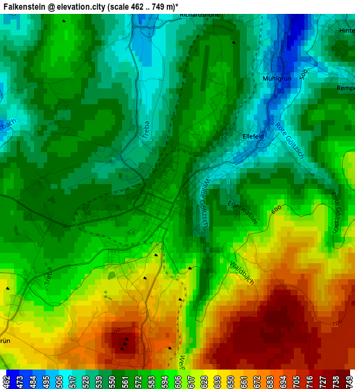 Falkenstein elevation map