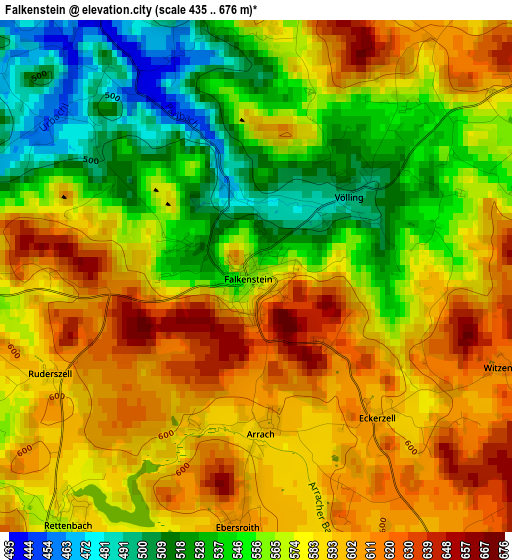 Falkenstein elevation map