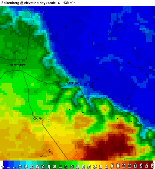 Falkenberg elevation map