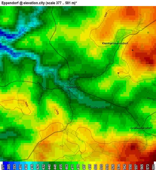 Eppendorf elevation map