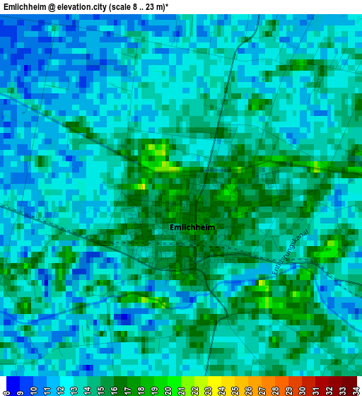 Emlichheim elevation map