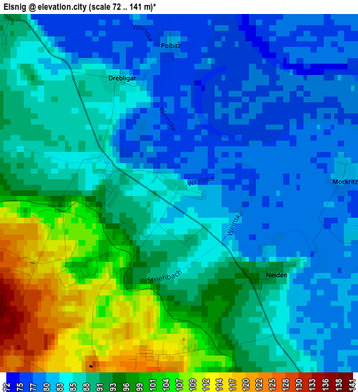 Elsnig elevation map