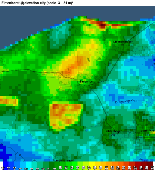 Elmenhorst elevation map