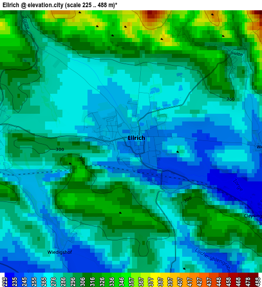 Ellrich elevation map