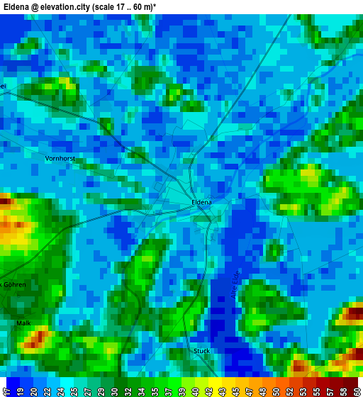 Eldena elevation map