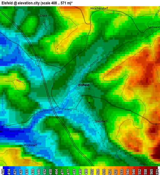 Eisfeld elevation map