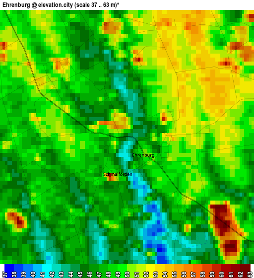 Ehrenburg elevation map