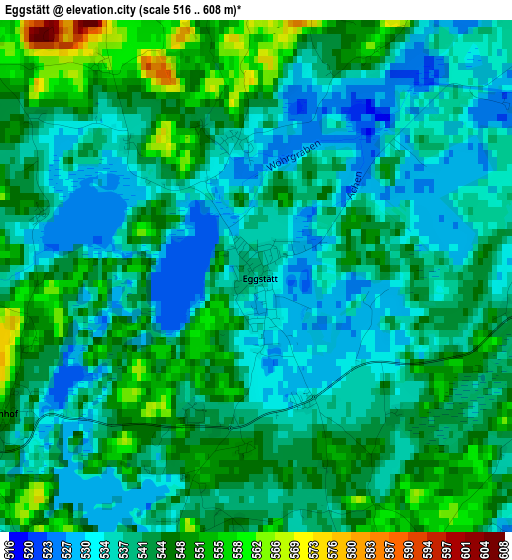 Eggstätt elevation map