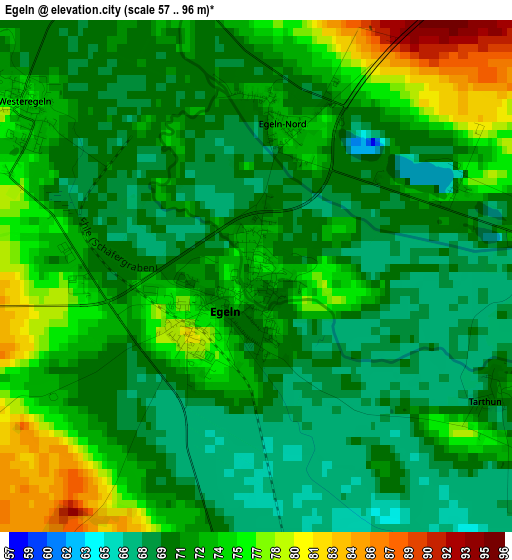 Egeln elevation map