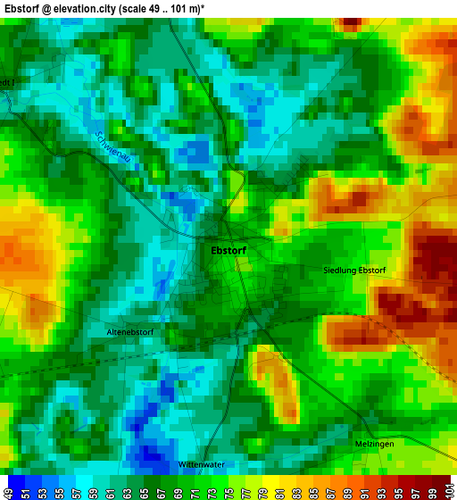 Ebstorf elevation map