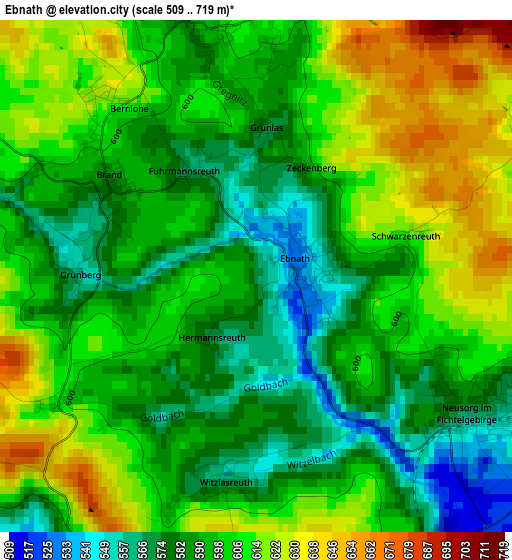 Ebnath elevation map