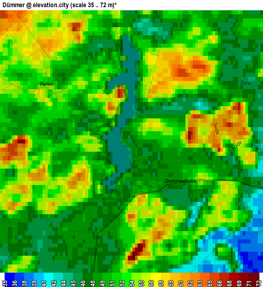 Dümmer elevation map