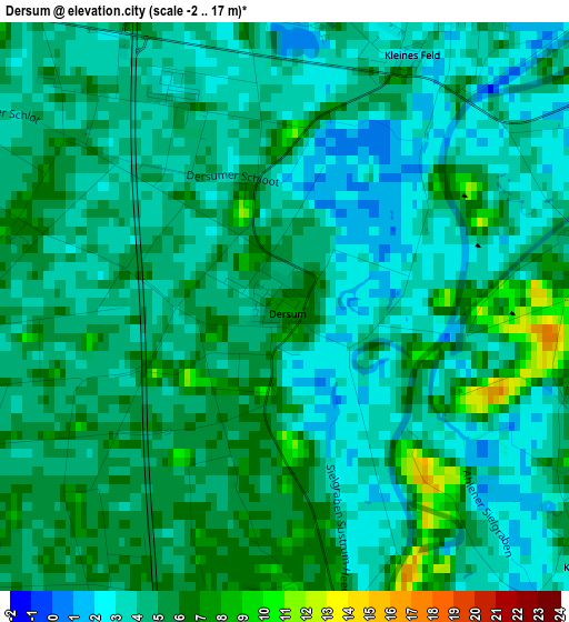 Dersum elevation map