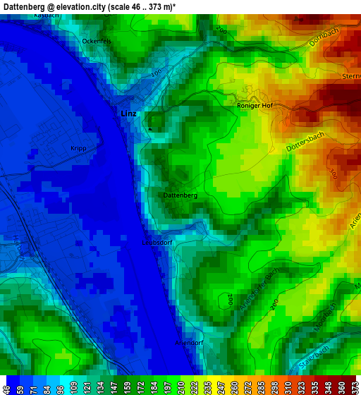 Dattenberg elevation map