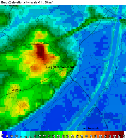 Burg elevation map