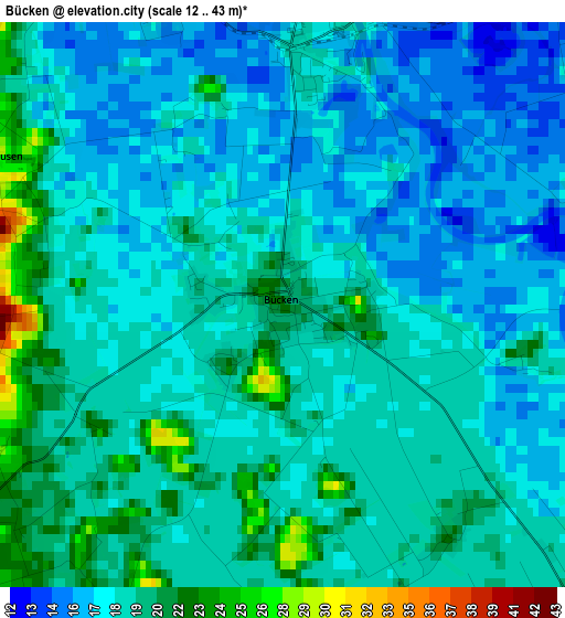 Bücken elevation map