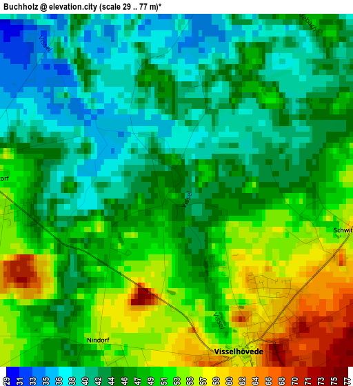 Buchholz elevation map