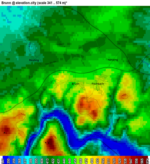 Brunn elevation map