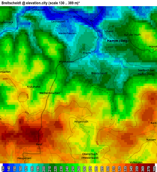 Breitscheidt elevation map