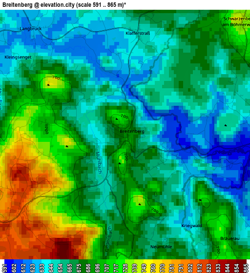 Breitenberg elevation map