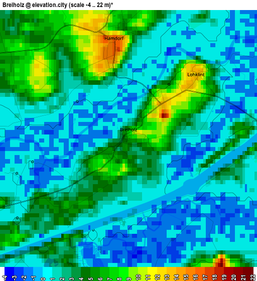 Breiholz elevation map