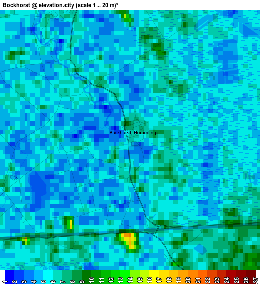 Bockhorst elevation map