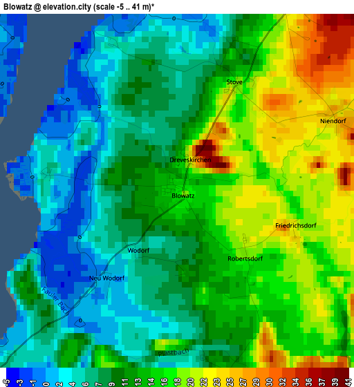 Blowatz elevation map