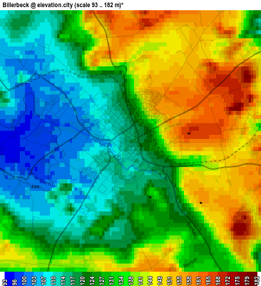 Billerbeck elevation map