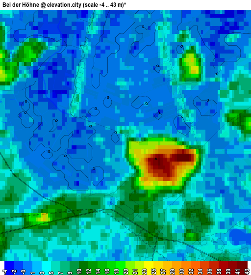 Bei der Höhne elevation map