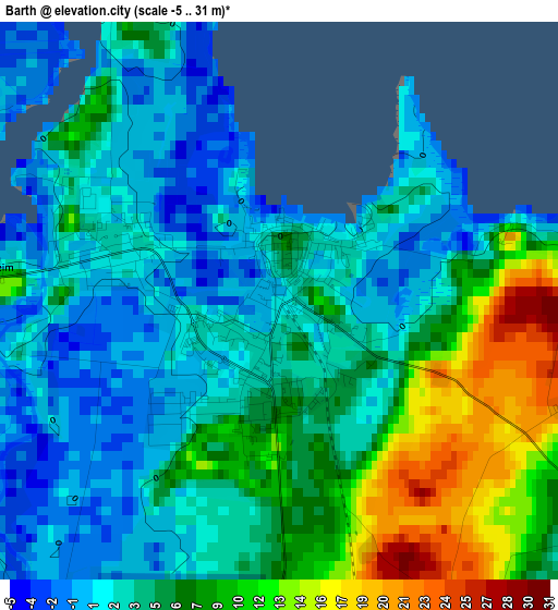 Barth elevation map