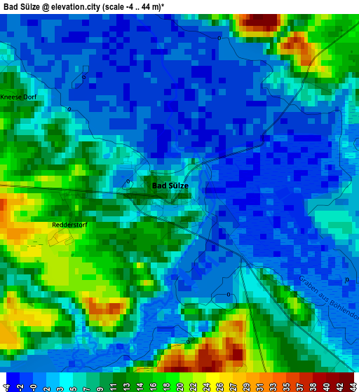 Bad Sülze elevation map