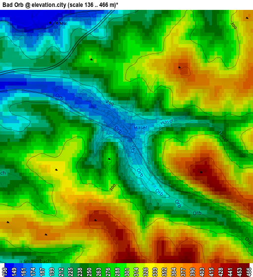 Bad Orb elevation map