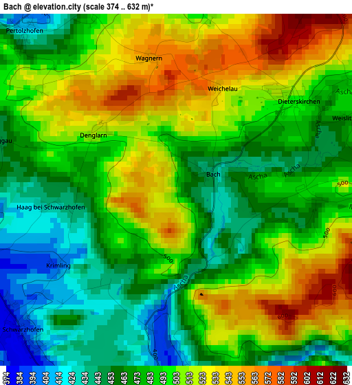 Bach elevation map