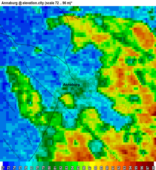 Annaburg elevation map