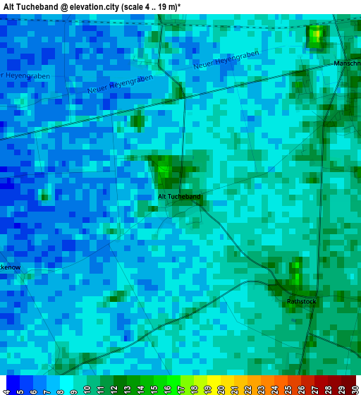 Alt Tucheband elevation map