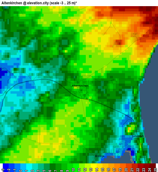 Altenkirchen elevation map