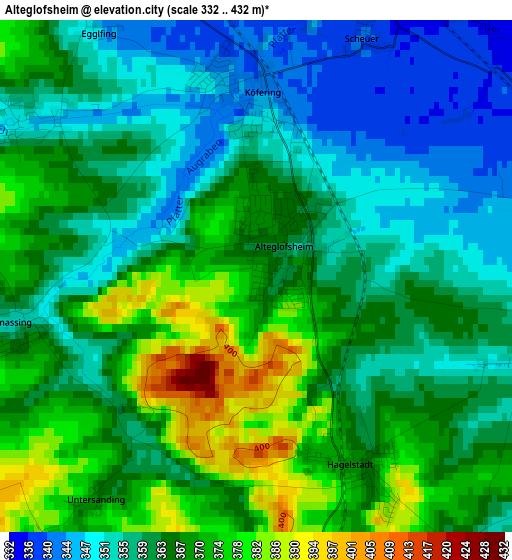 Alteglofsheim elevation map