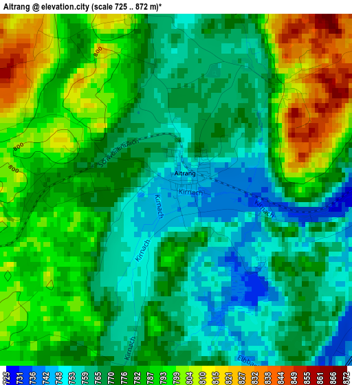 Aitrang elevation map