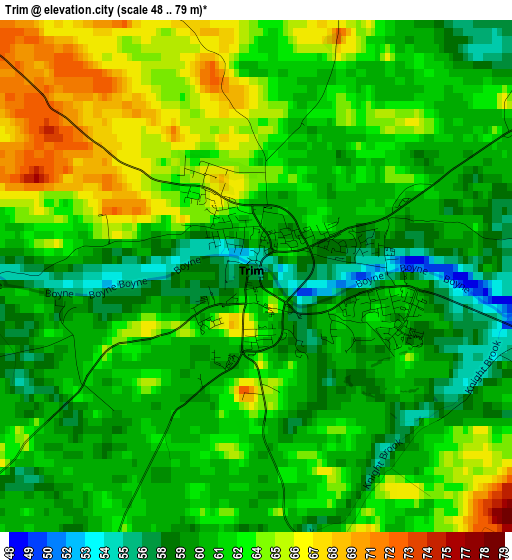 Trim elevation map