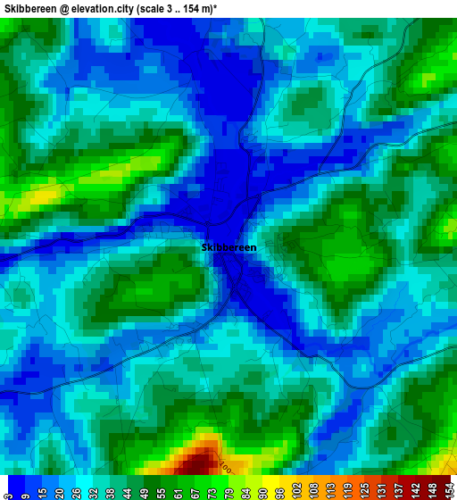 Skibbereen elevation map